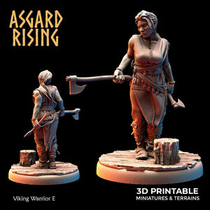 3D Printed Asgard Rising Viking Warriors Set 1 28 32 mm Wargaming DnD - Charming Terrain