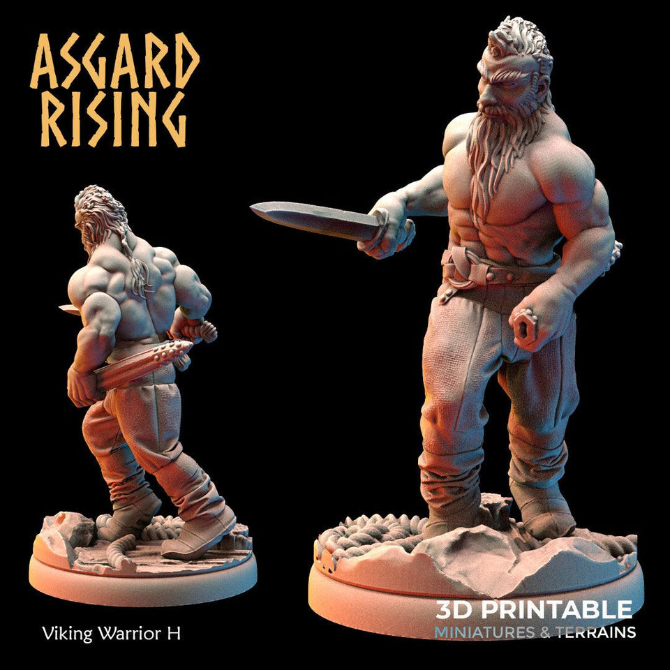 3D Printed Asgard Rising Viking Warriors Set 2 28 32 mm Wargaming DnD - Charming Terrain