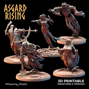 3D Printed Asgard Rising Whispering Wraiths 28 32 mm Wargaming DnD - Charming Terrain