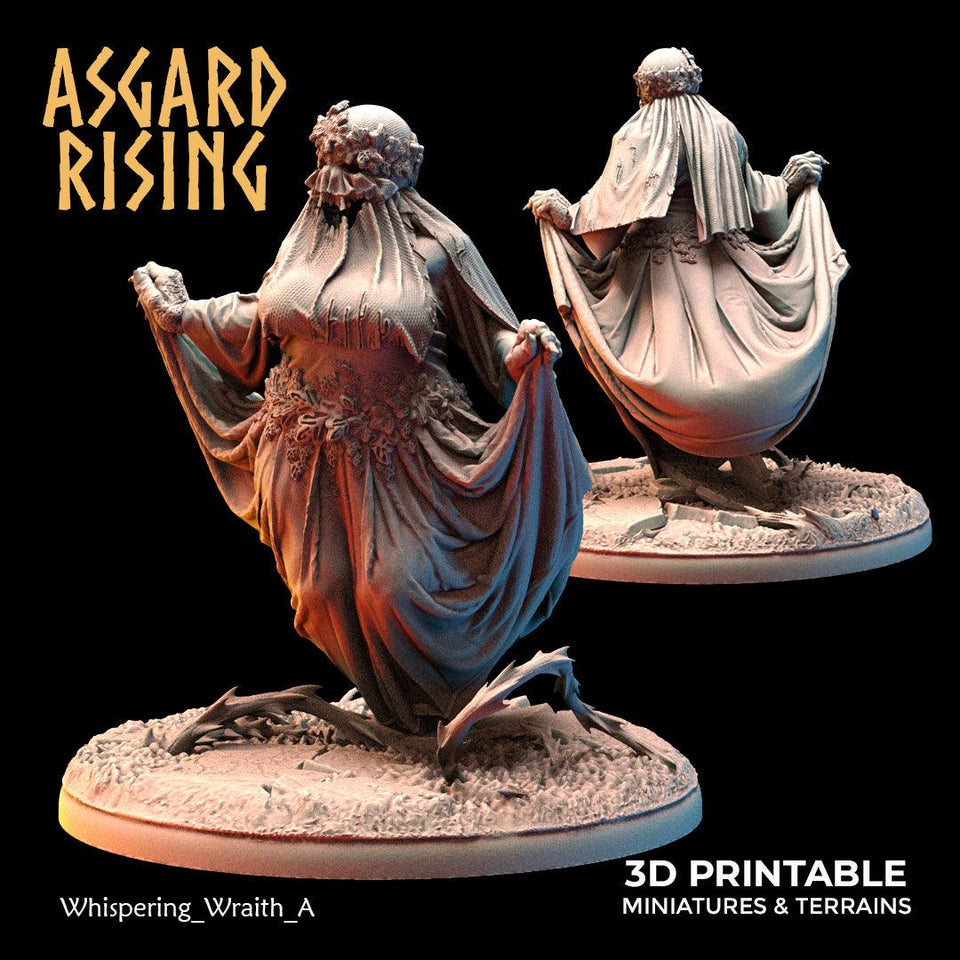 3D Printed Asgard Rising Whispering Wraiths 28 32 mm Wargaming DnD - Charming Terrain