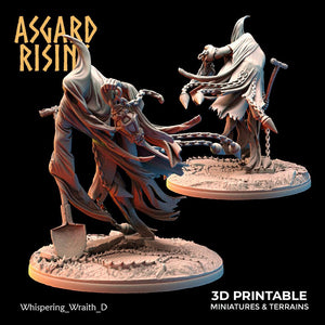 3D Printed Asgard Rising Whispering Wraiths 28 32 mm Wargaming DnD - Charming Terrain