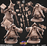 3D Printed Cast n Play 630 Oblivion Spellcasters Huppus, Space Mercenaries Set 28mm 32mm D&D - Charming Terrain