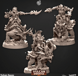 3D Printed Cast n Play 683 Vulcan Eques Vulcan Dwarves Set 28mm 32mm D&D - Charming Terrain