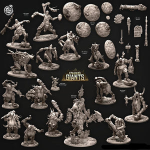 3D Printed Cast n Play 688 Goblin Warchief Kragger Kragger's Giants Set 28mm 32mm D&D - Charming Terrain