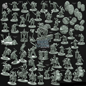 3D Printed Cast n Play Abyssal Chargers Riders of Doom Set 28mm 32mm D&D - Charming Terrain