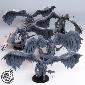 3D Printed Cast n Play Angel Justicar Set 28mm 32mm D&D - Charming Terrain