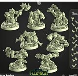 3D Printed Cast n Play Atxe Raiders Mire Volktoads Set 28mm 32mm D&D - Charming Terrain