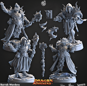 3D Printed Cast n Play Barrab Wardens Dragon Seekers Set 28mm 32mm D&D - Charming Terrain