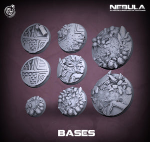 3D Printed Cast n Play Bases Nebula Origins 28mm 32mm D&D - Charming Terrain