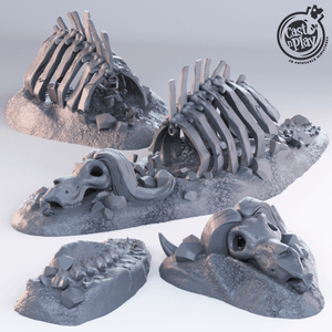 3D Printed Cast n Play - Beast Graveyard 28mm 32mm D&D - Charming Terrain