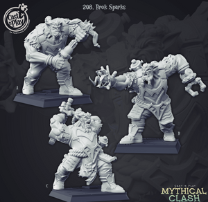 3D Printed Cast n Play Brok Sparks Mythical Clash 28mm 32mm D&D - Charming Terrain