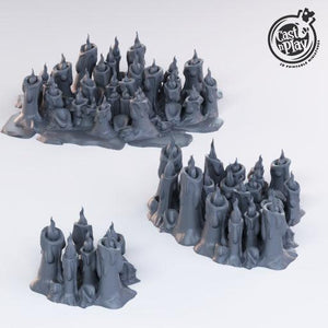 3D Printed Cast n Play - Candles 28mm 32mm D&D - Charming Terrain