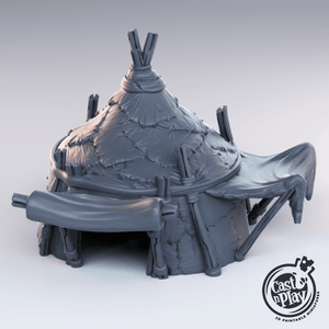 3D Printed Cast n Play - Captain Tent 28mm 32mm D&D - Charming Terrain