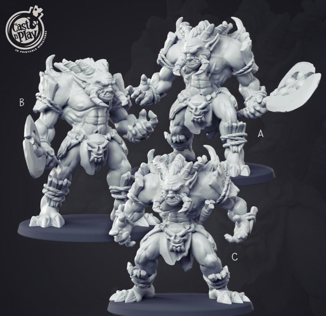 3D Printed Cast n Play Chaos Trolls Set 28mm 32mm D&D - Charming Terrain