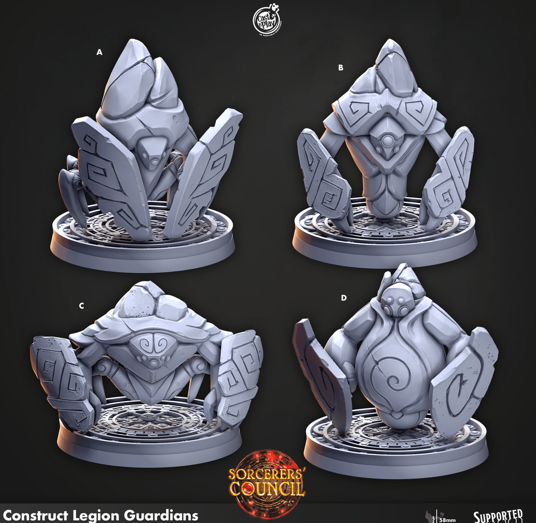 3D Printed Cast n Play Construct Legion Guardians Sorcerers Council 28mm 32mm D&D - Charming Terrain