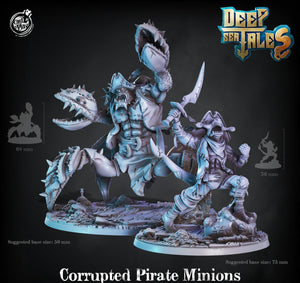 3D Printed Cast n Play Corrupted Pirate Minions 28mm 32mm D&D - Charming Terrain