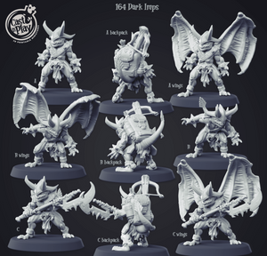 3D Printed Cast n Play Dark Imps 28mm 32mm D&D - Charming Terrain