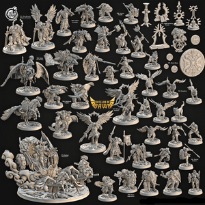 3D Printed Cast n Play Daybreak Knights Shields of Dawn 28mm 32mm D&D - Charming Terrain