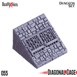 3D Printed Cast n Play Death x Tiles - Stairs Ramp Set 28mm 32mm D&D - Charming Terrain
