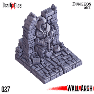 3D Printed Cast n Play Death x Tiles - Straight Walls Set 28mm 32mm D&D - Charming Terrain