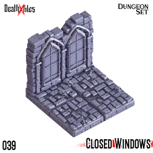 3D Printed Cast n Play Death x Tiles - Straight Walls Set 28mm 32mm D&D - Charming Terrain