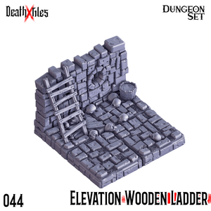 3D Printed Cast n Play Death x Tiles - Straight Walls Set 28mm 32mm D&D - Charming Terrain