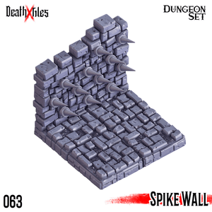 3D Printed Cast n Play Death x Tiles - Straight Walls Set 28mm 32mm D&D - Charming Terrain