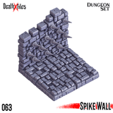 3D Printed Cast n Play Death x Tiles - Straight Walls Set 28mm 32mm D&D - Charming Terrain