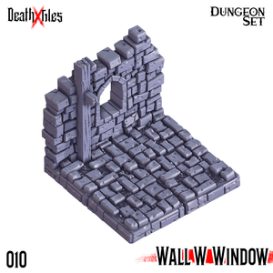 3D Printed Cast n Play Death x Tiles - Straight Walls Set 28mm 32mm D&D - Charming Terrain