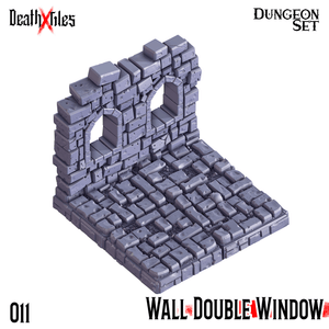 3D Printed Cast n Play Death x Tiles - Straight Walls Set 28mm 32mm D&D - Charming Terrain