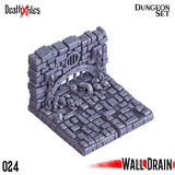 3D Printed Cast n Play Death x Tiles - Straight Walls Set 28mm 32mm D&D - Charming Terrain