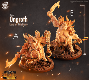 3D Printed Cast n Play Depths of Hell - Ongroth, Lord of Gluttony 28mm 32mm D&D - Charming Terrain