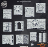 3D Printed Cast n Play Dragon's Vault Walls Dragon's Hoard 28mm 32mm D&D - Charming Terrain