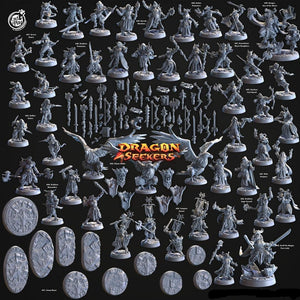 3D Printed Cast n Play Dragonian Camp Bases Set 28mm 32mm D&D - Charming Terrain