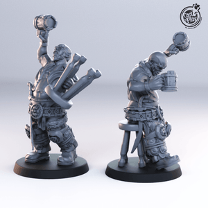 3D Printed Cast n Play Drunk Orc Townsfolk 28mm 32mm D&D - Charming Terrain