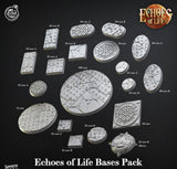 3D Printed Cast n Play Echoes of Life Bases Set 28mm 32mm D&D - Charming Terrain