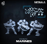 3D Printed Cast n Play Exo Marines Nebula Origins 28mm 32mm D&D - Charming Terrain