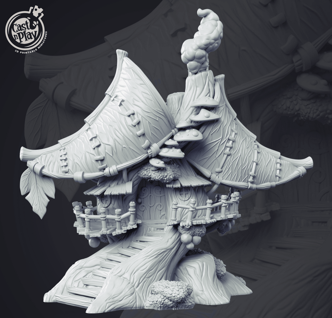 3D Printed Cast n Play Fairy House 28mm 32mm D&D - Charming Terrain