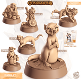 3D Printed Cast n Play Farrat - Ferret Companions 28mm 32mm D&D - Charming Terrain