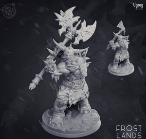 3D Printed Cast n Play Frostlands - Ugrog Frost Giant 28mm 32mm D&D - Charming Terrain