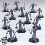 3D Printed Cast n Play - Ghosts 28mm 32mm D&D - Charming Terrain