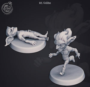 3D Printed Cast n Play - Goblins 28mm 32mm D&D - Charming Terrain