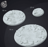 3D Printed Cast n Play - Ground Bases 28mm 32mm D&D - Charming Terrain