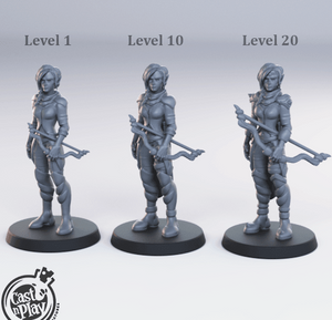 3D Printed Cast n Play - Half-Elf Ranger 28mm 32mm D&D - Charming Terrain