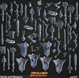 3D Printed Cast n Play Hands and Weapons Dragon Seekers 28mm 32mm D&D - Charming Terrain