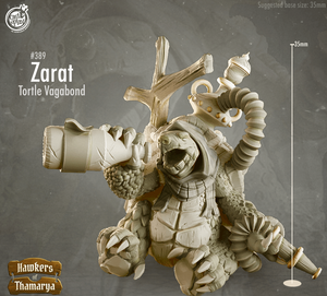 3D Printed Cast n Play Hawkers of Thamarya - Zarat Tortle Vagabond 28mm 32mm D&D - Charming Terrain