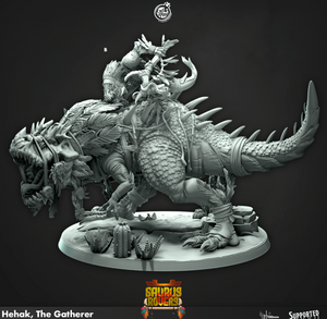 3D Printed Cast n Play Hehak The Gatherer Saurus Rovers Set 28mm 32mm D&D - Charming Terrain