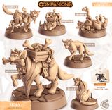 3D Printed Cast n Play Iena - The Hyena Companions 28mm 32mm D&D - Charming Terrain