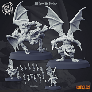 3D Printed Cast n Play Ilnox The Bomber 28mm 32mm D&D - Charming Terrain