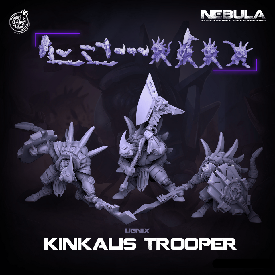 3D Printed Cast n Play Kinkalis Troopers Nebula Origins 28mm 32mm D&D - Charming Terrain